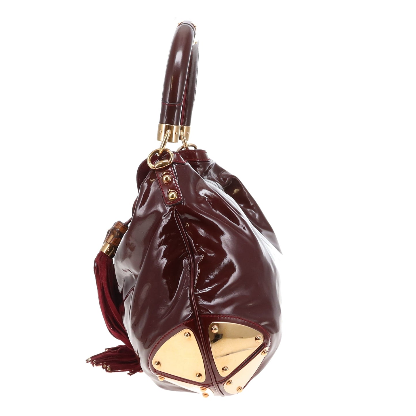 Gucci Indy Ombre Patent Leather Burgundy GHW