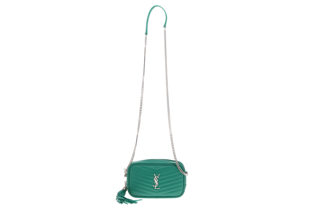 Saint Laurent Mini Lou Camera Bag Green Grain De Poudre 2021