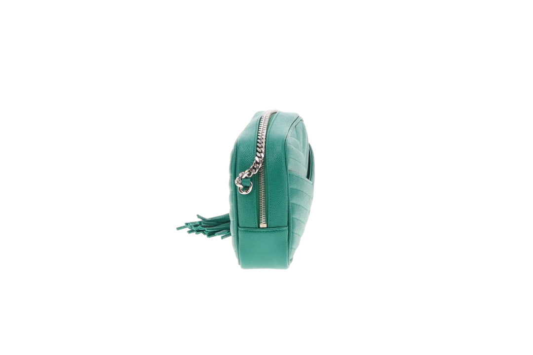 Saint Laurent Mini Lou Camera Bag Green Grain De Poudre 2021