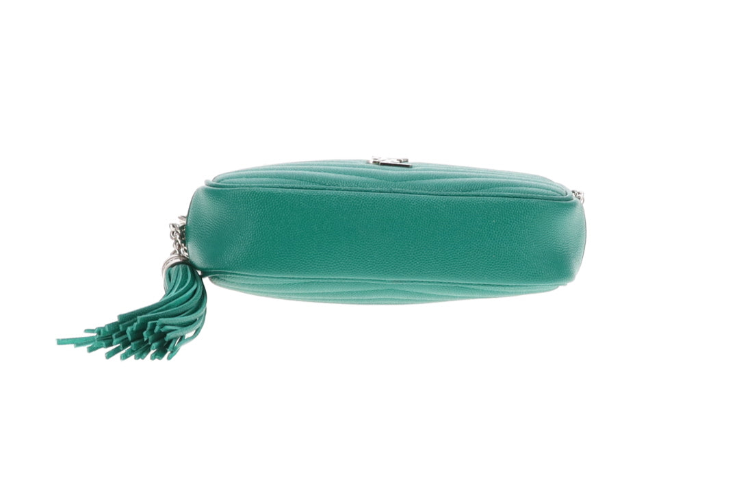 Saint Laurent Mini Lou Camera Bag Green Grain De Poudre 2021