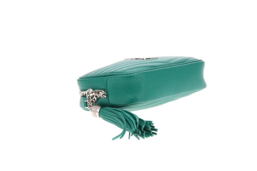 Saint Laurent Mini Lou Camera Bag Green Grain De Poudre 2021