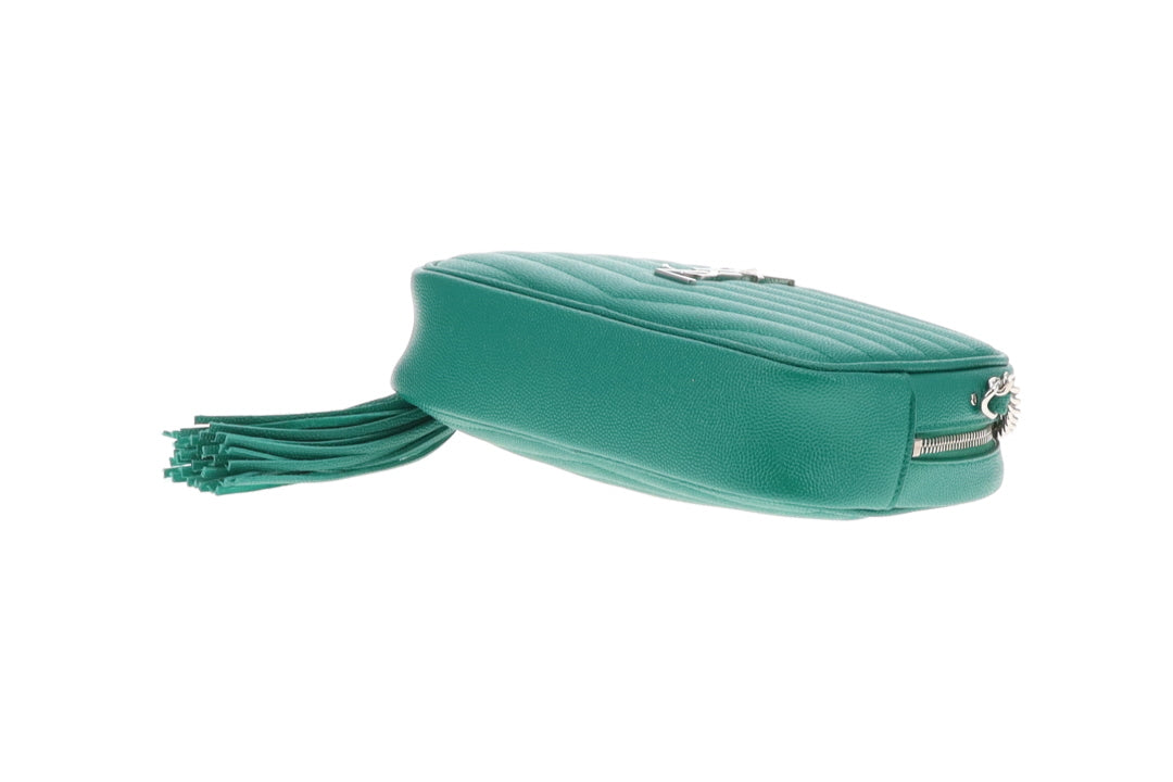 Saint Laurent Mini Lou Camera Bag Green Grain De Poudre 2021