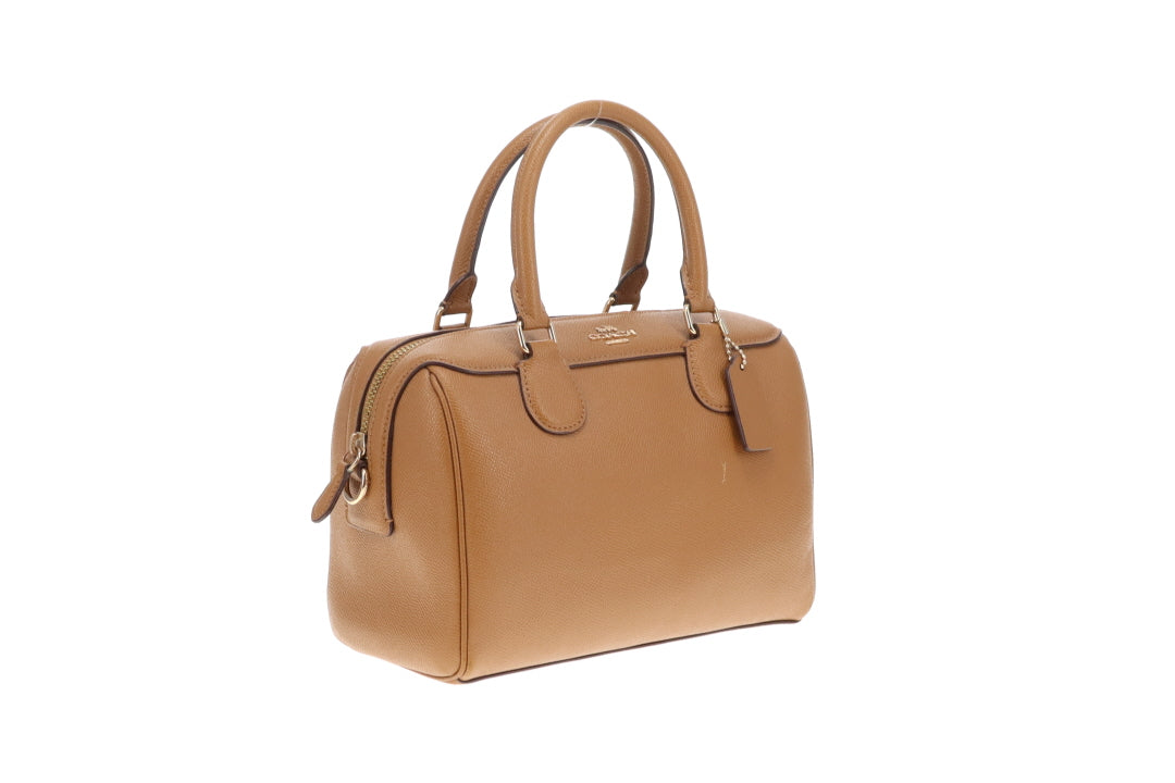 Coach Mini Bennett Satchel Tan Crossgrain Leather