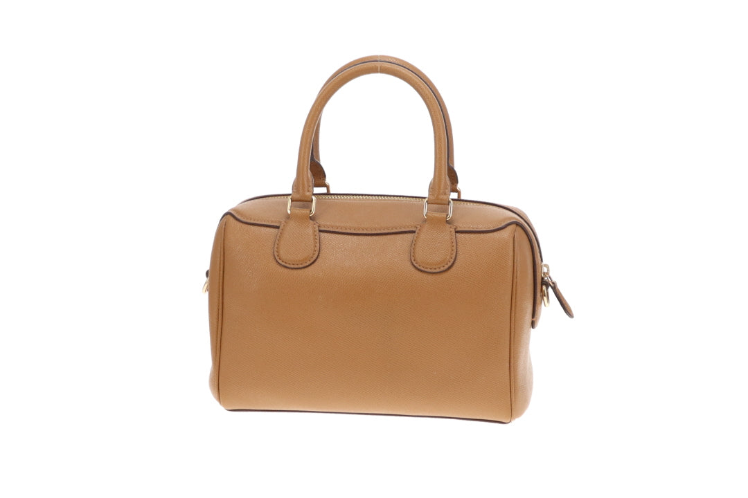 Coach Mini Bennett Satchel Tan Crossgrain Leather