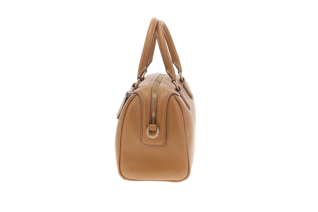Coach Mini Bennett Satchel Tan Crossgrain Leather