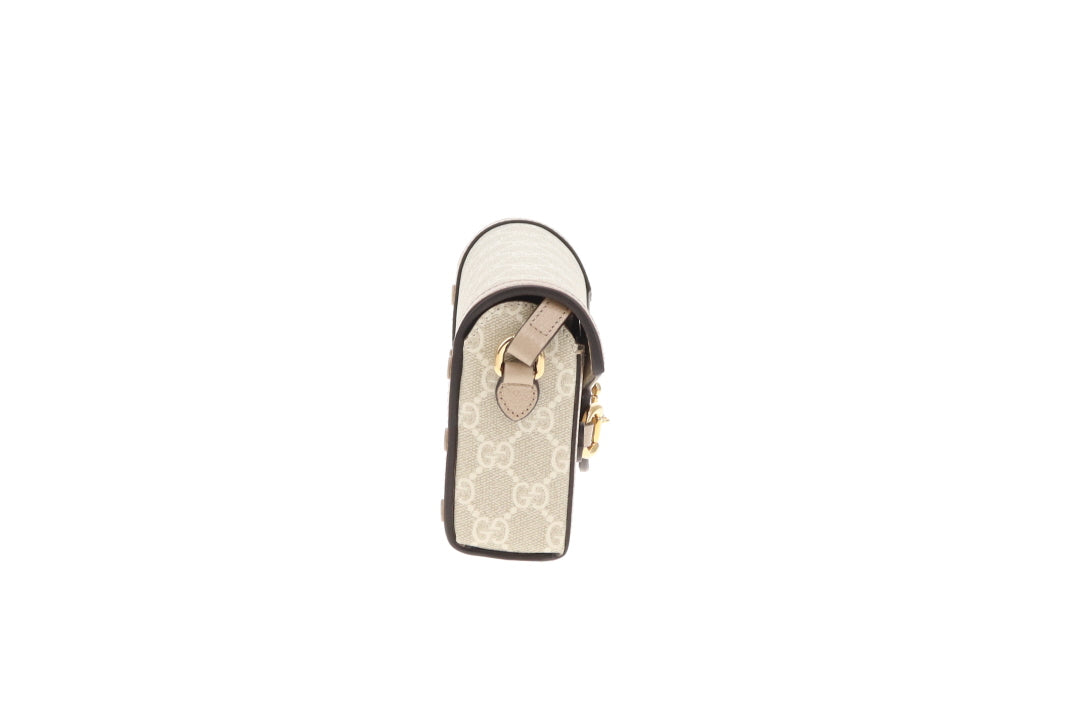 Gucci Horsebit 1955 Mini Bag Beige GG