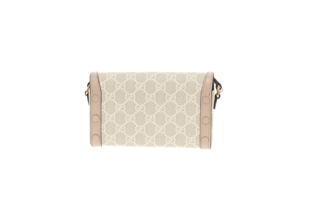Gucci Horsebit 1955 Mini Bag Beige GG
