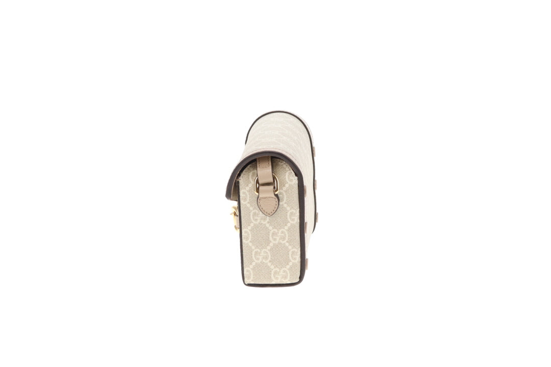Gucci Horsebit 1955 Mini Bag Beige GG