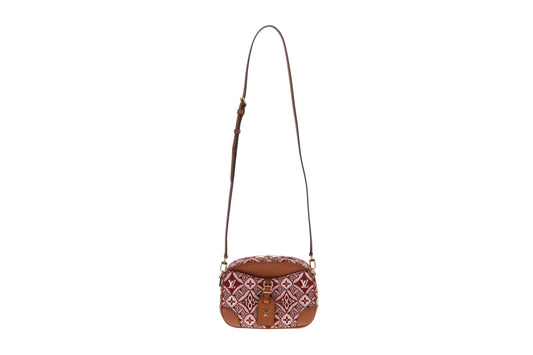 Louis Vuitton Burgundy Jacquard Since 1854 Canvas Mini Deauville PL4200