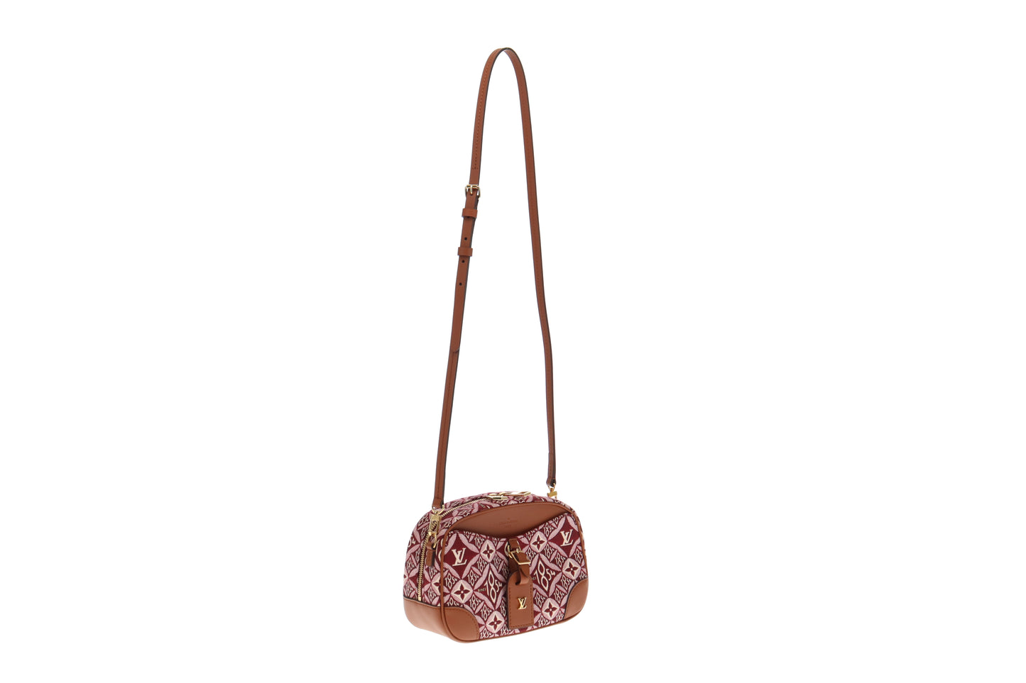 Louis Vuitton Burgundy Jacquard Since 1854 Canvas Mini Deauville PL4200