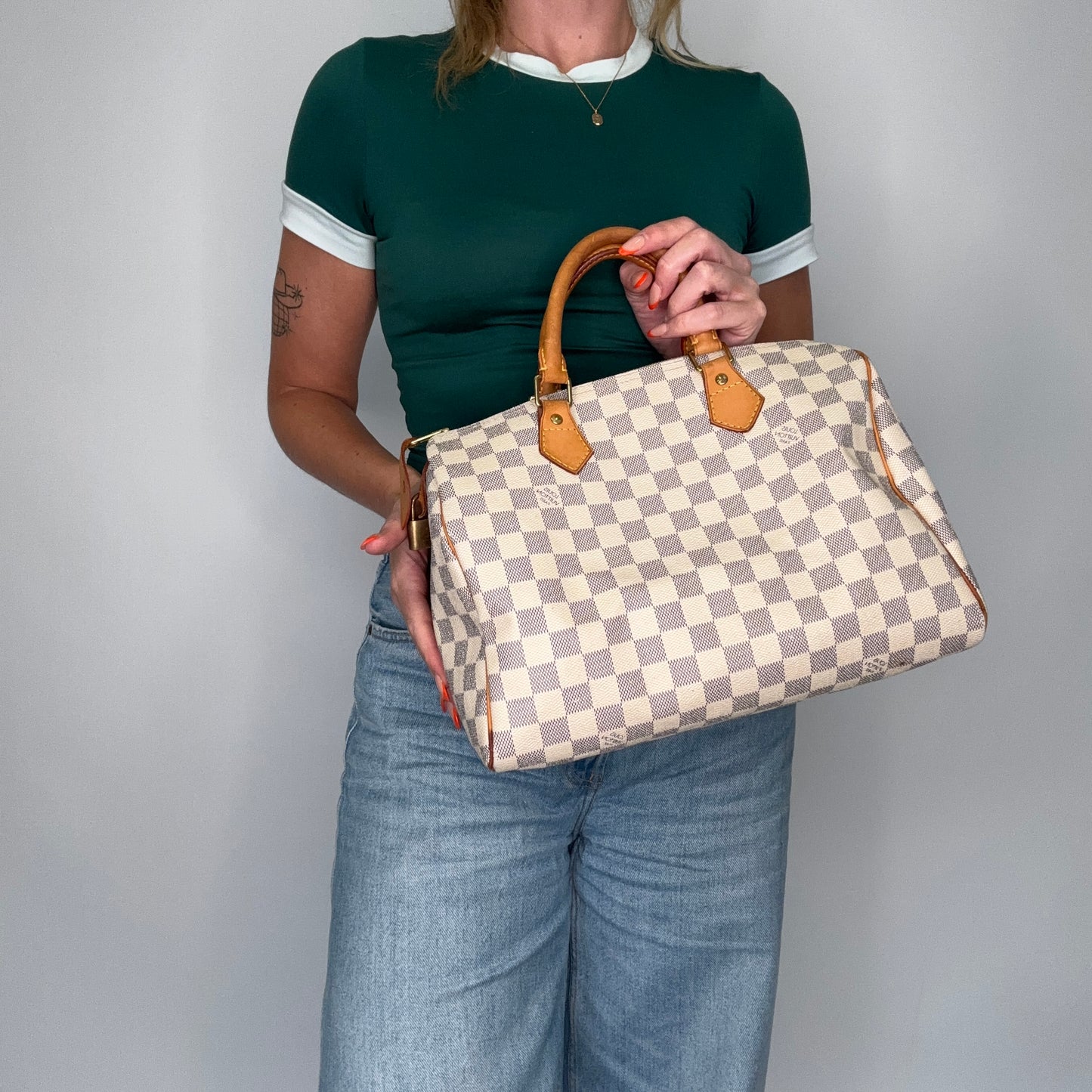 Louis Vuitton Speedy 30 Damier Azur DU2008 - 2008