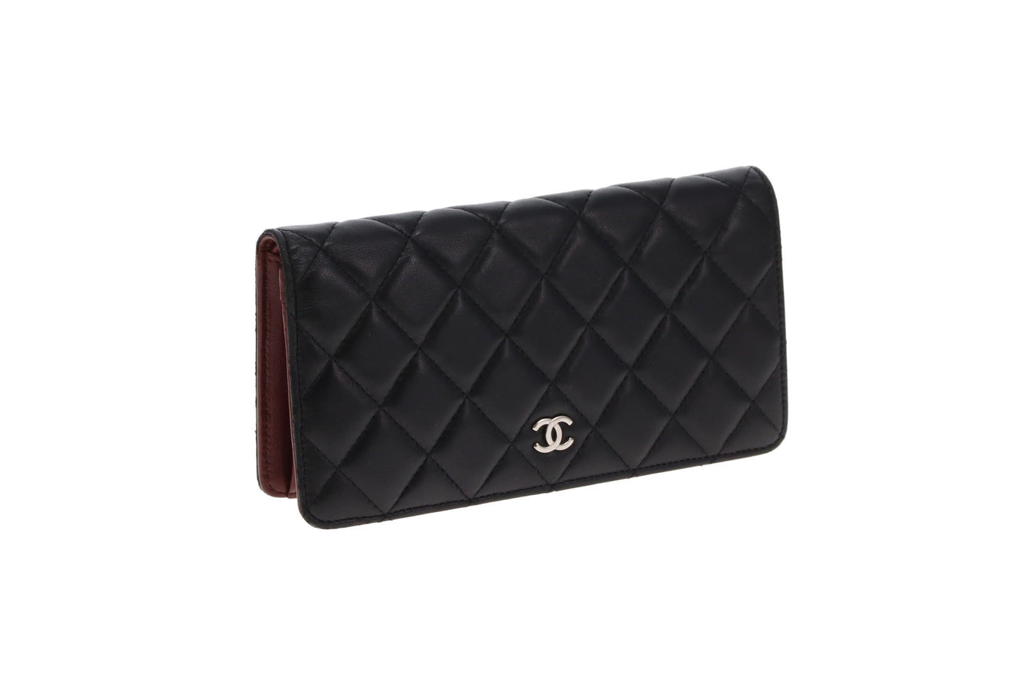 Chanel Yen Wallet Black Lambskin SHW 2006/08