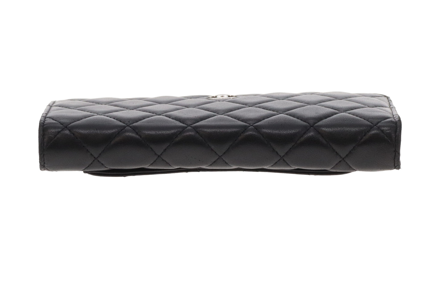 Chanel Yen Wallet Black Lambskin SHW 2006/08