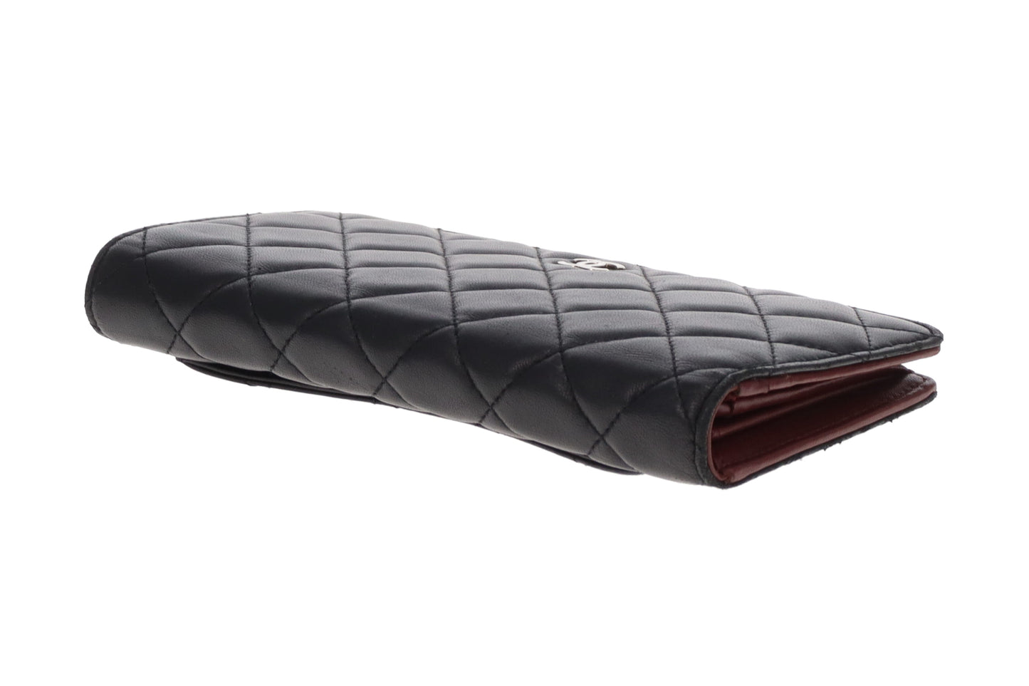 Chanel Yen Wallet Black Lambskin SHW 2006/08