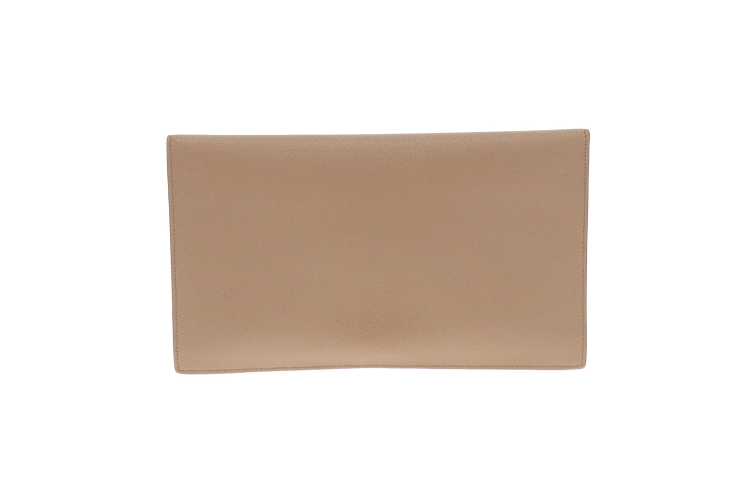 Saint Laurent Uptown Pouch Beige Grain De Poudre GHW