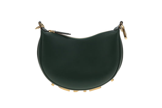 Fendi Fendigraphy Mini Green Leather GHW