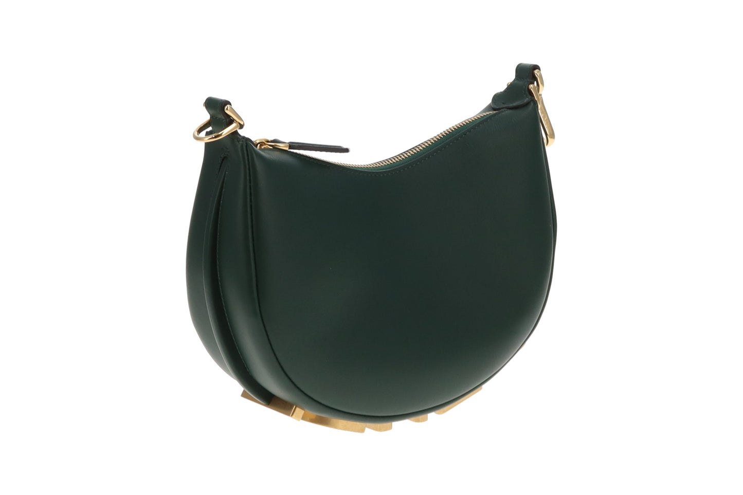 Fendi Fendigraphy Mini Green Leather GHW