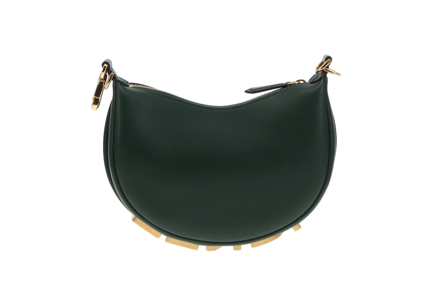 Fendi Fendigraphy Mini Green Leather GHW