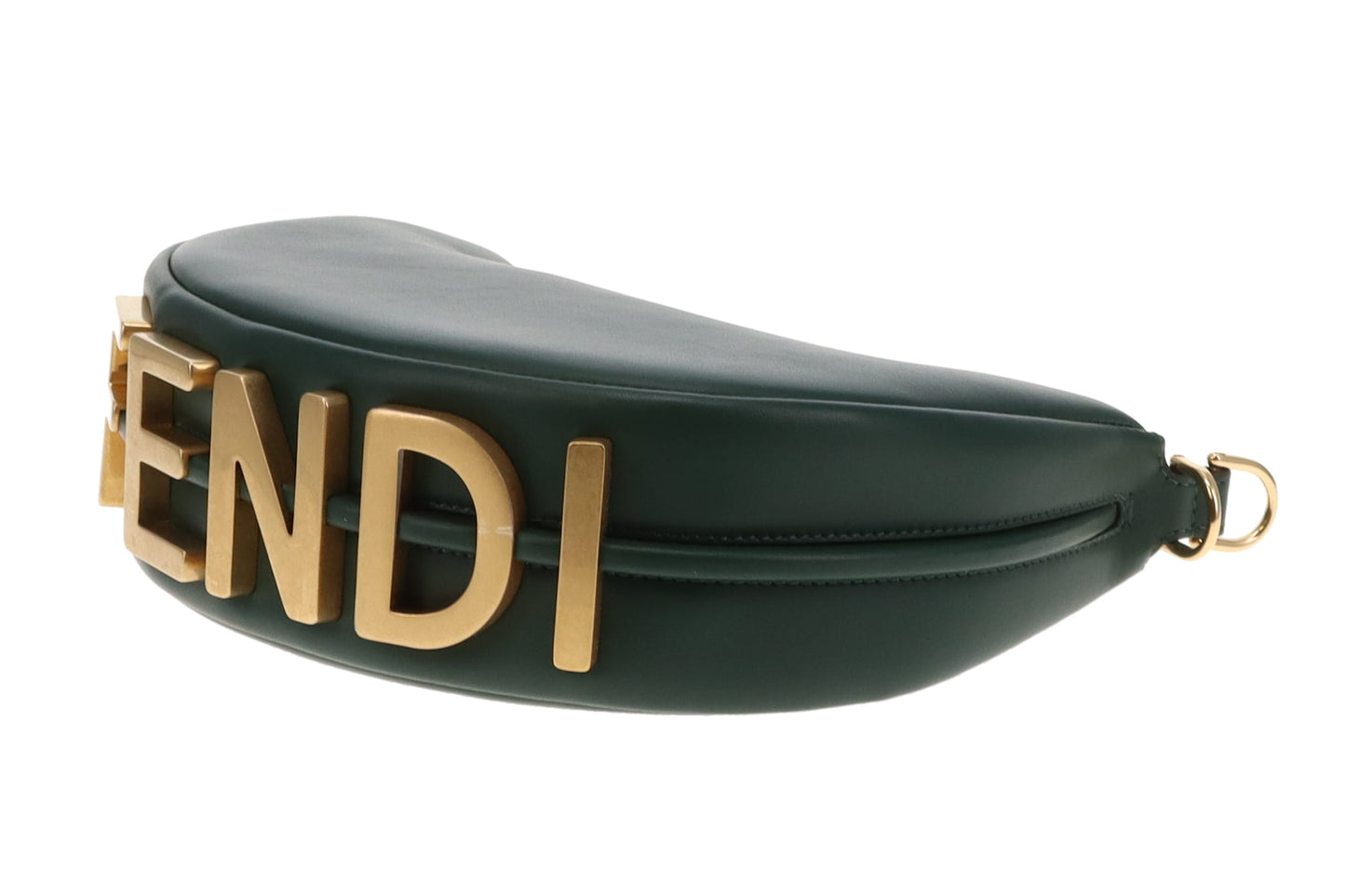 Fendi Fendigraphy Mini Green Leather GHW