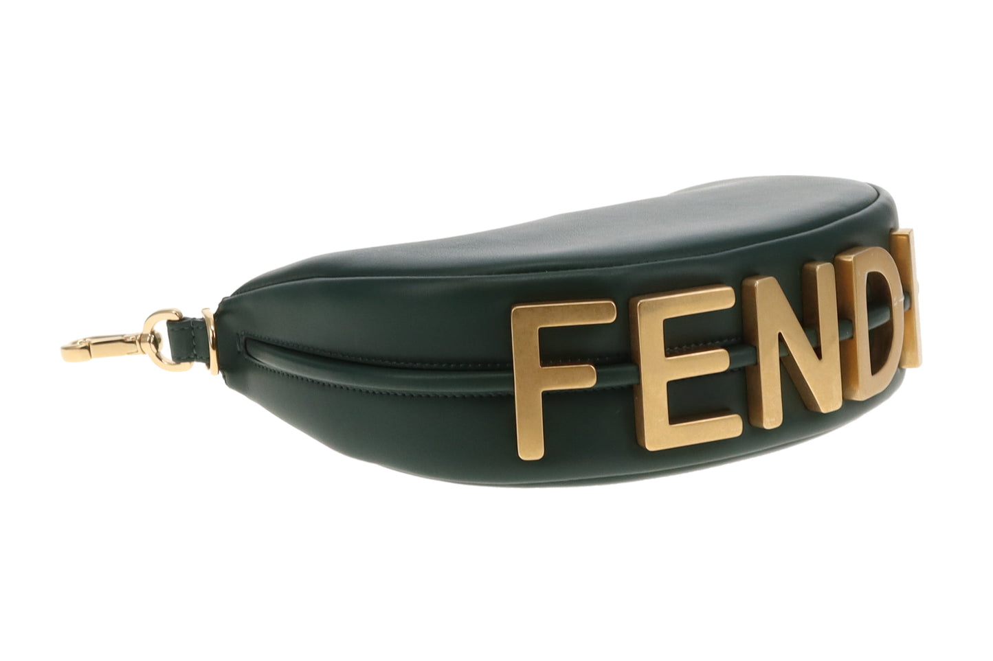 Fendi Fendigraphy Mini Green Leather GHW