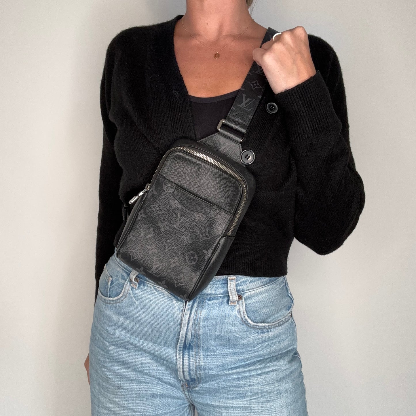 Louis Vuitton Outdoor Sling Bag Monogram Eclipse (NFID)