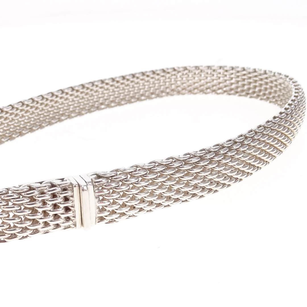 Tiffany & Co Somerset Mesh Necklace Sterling Silver