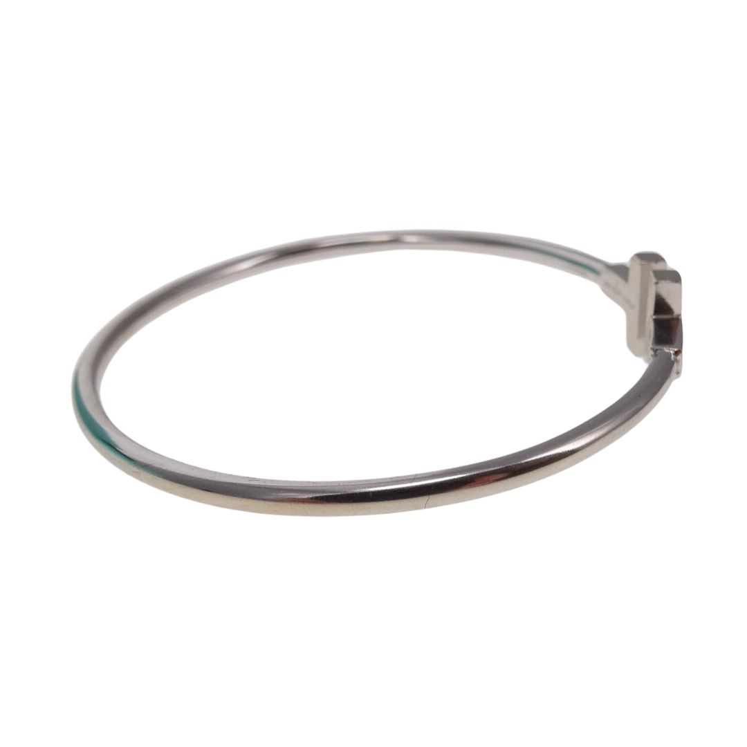Tiffany & Co T Wire Bracelet 18K White Gold