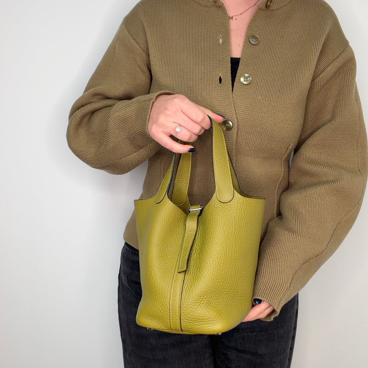 Hermes Picotin 18 Vert Clemence PHW 2004