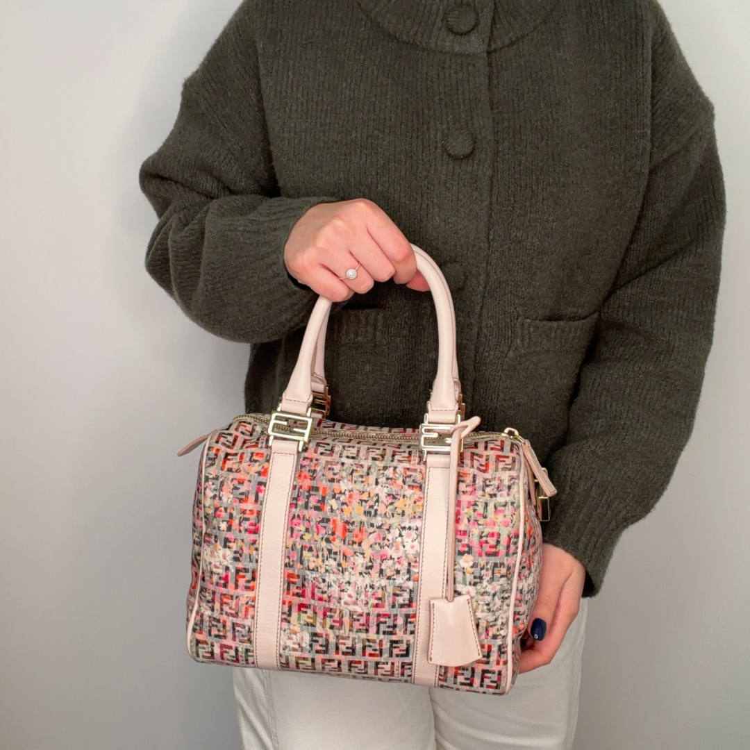 Fendi Bowling Bag In Floral Monogram Vintage