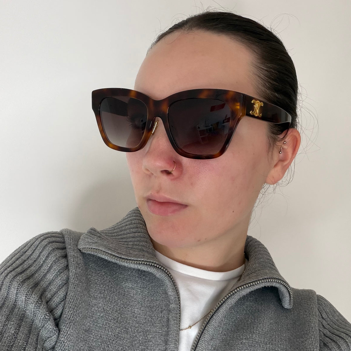 Celine Triomphe 09 Sunglasses Tortoise