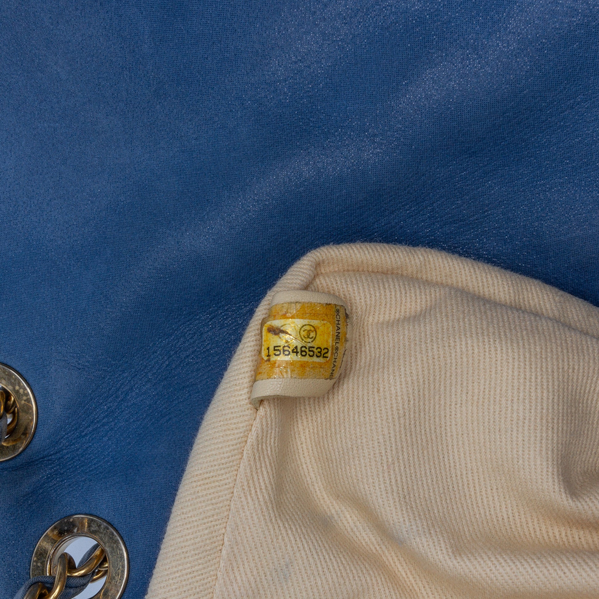 Large Iridescent Calfskin Chic Quilt Flap Image# 5