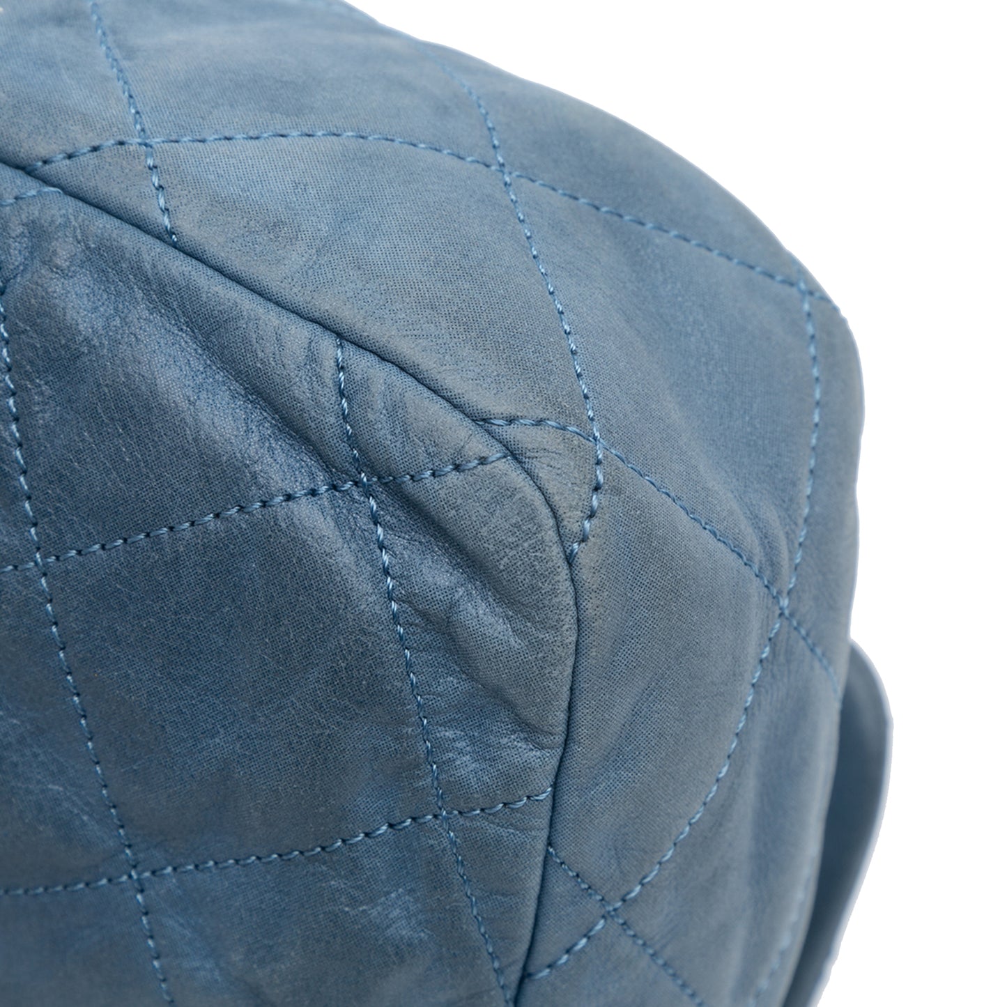 Large Iridescent Calfskin Chic Quilt Flap Image# 7