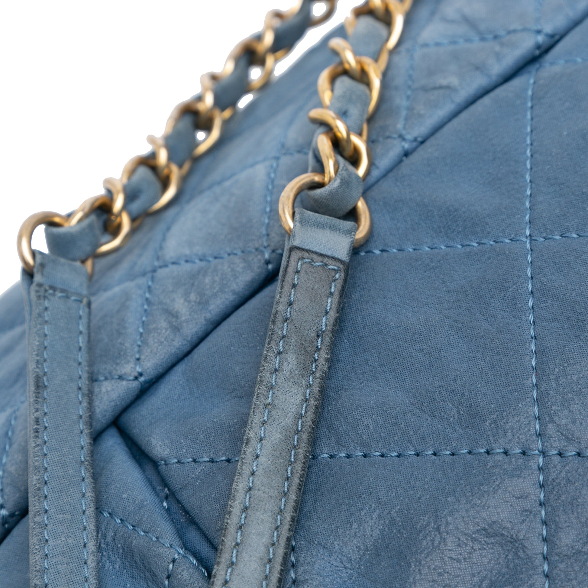 Large Iridescent Calfskin Chic Quilt Flap Image# 9