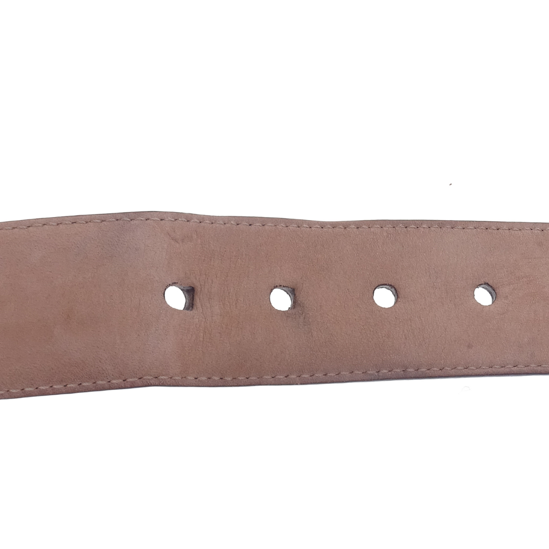 Gucci Brown Leather Microguccissima Belt 105/42