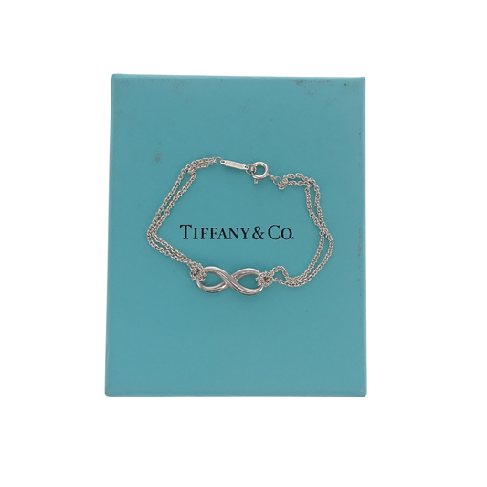 Tiffany & Co 925 Sterling Silver Infinity Bracelet