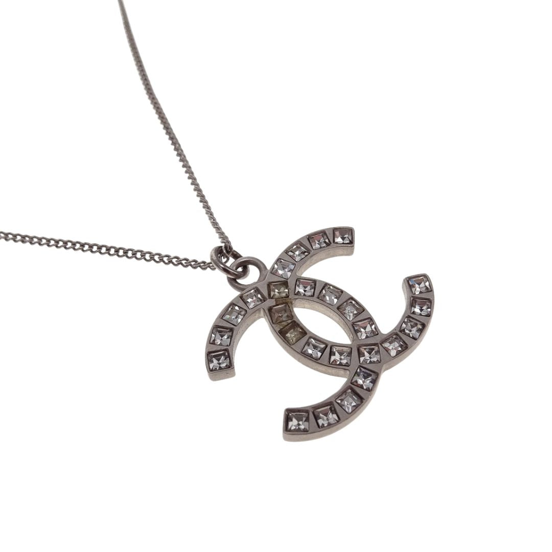 Chanel Strass CC Pendant Short Necklace
