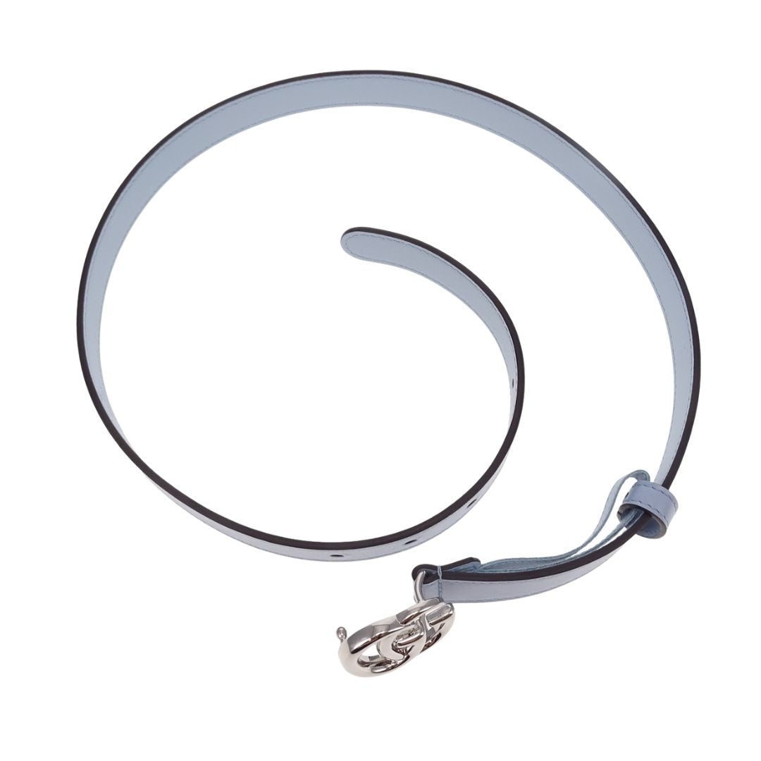 Gucci Belt Thin Baby Blue SHW 75cm