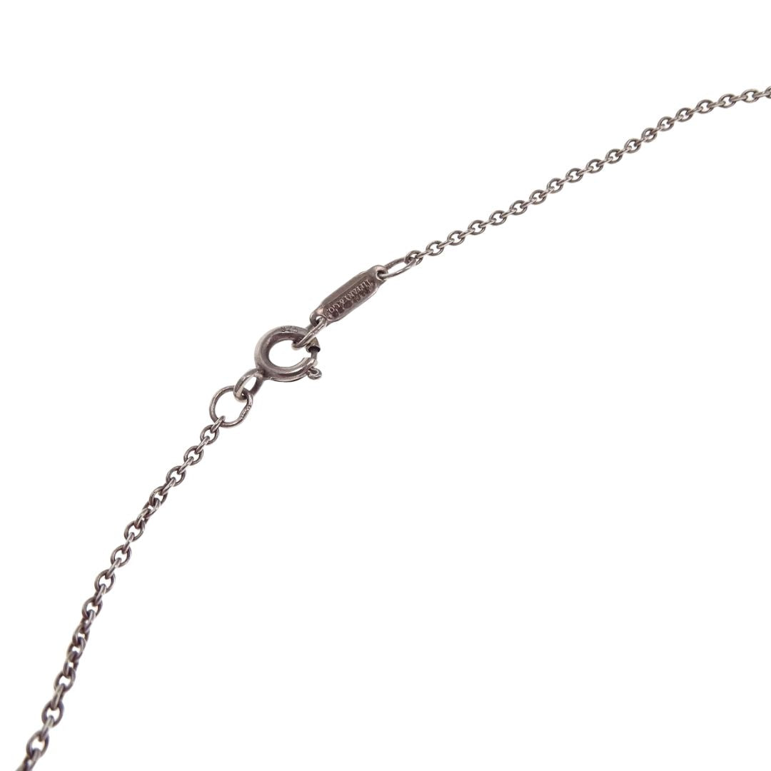 Tiffany & Co Double Orchid Frank Gehry Pendant Necklace Sterling Silver