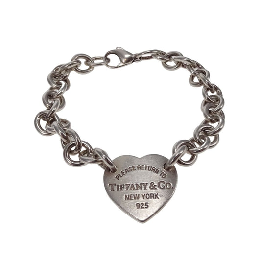 Tiffany & Co RTT Heart Tag Bracelet Sterling Silver