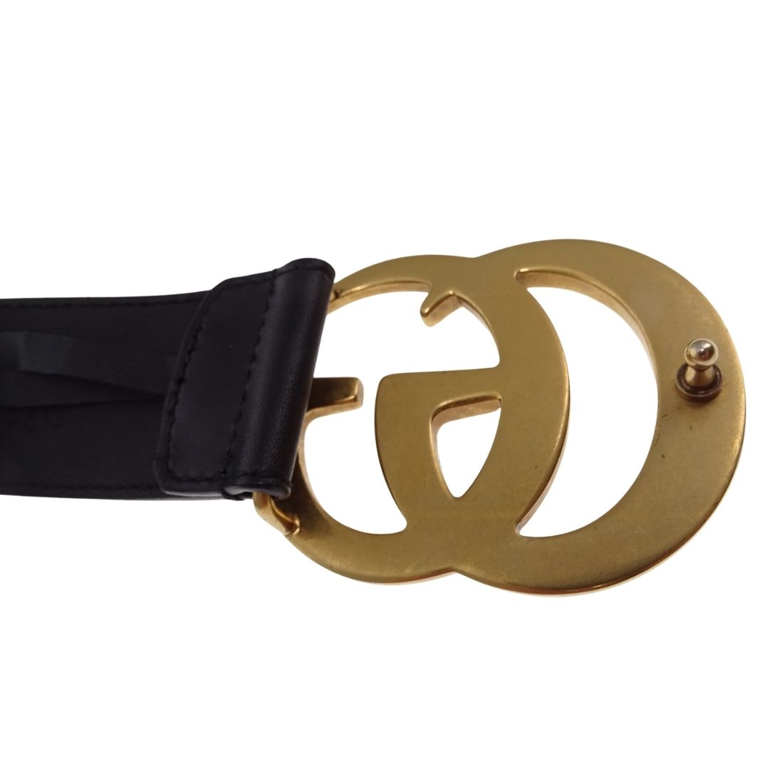 Gucci GG Belt 40mm Black GHW (size 80cm)
