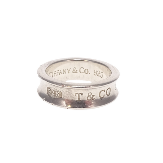 Tiffany & Co 1837 Collection Sterling Silver Ring Size 54