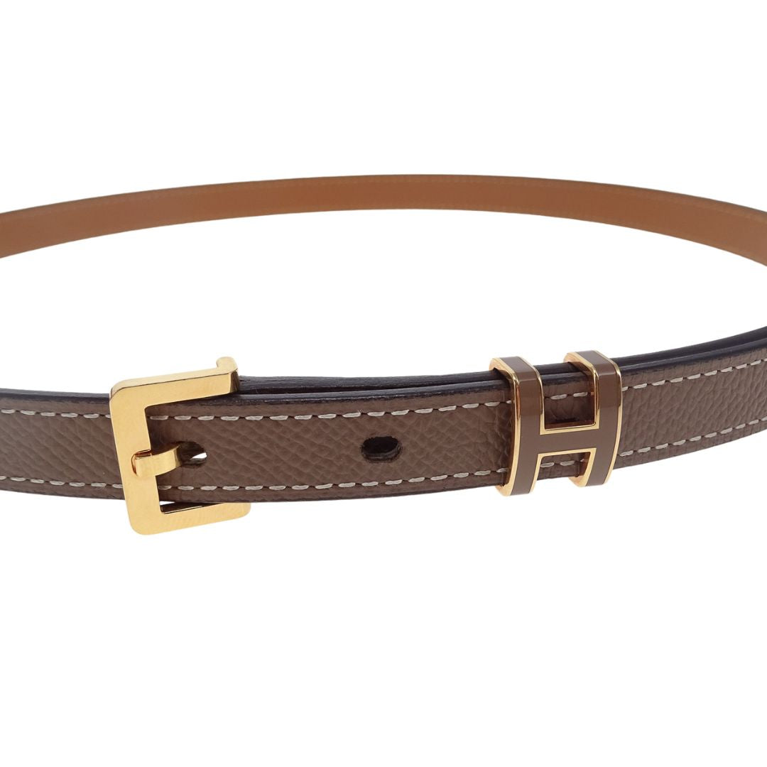 Hermes Pop H 15 Belt Etoupe Epsom 75cm