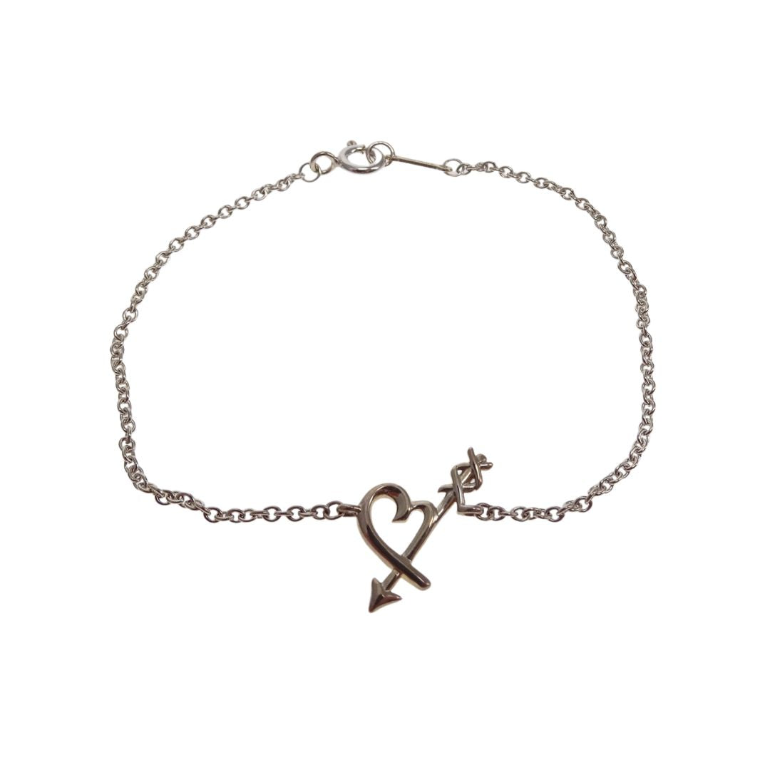 Tiffany & Co Paloma Picasso Loving Heart Sterling Silver Bracelet 925