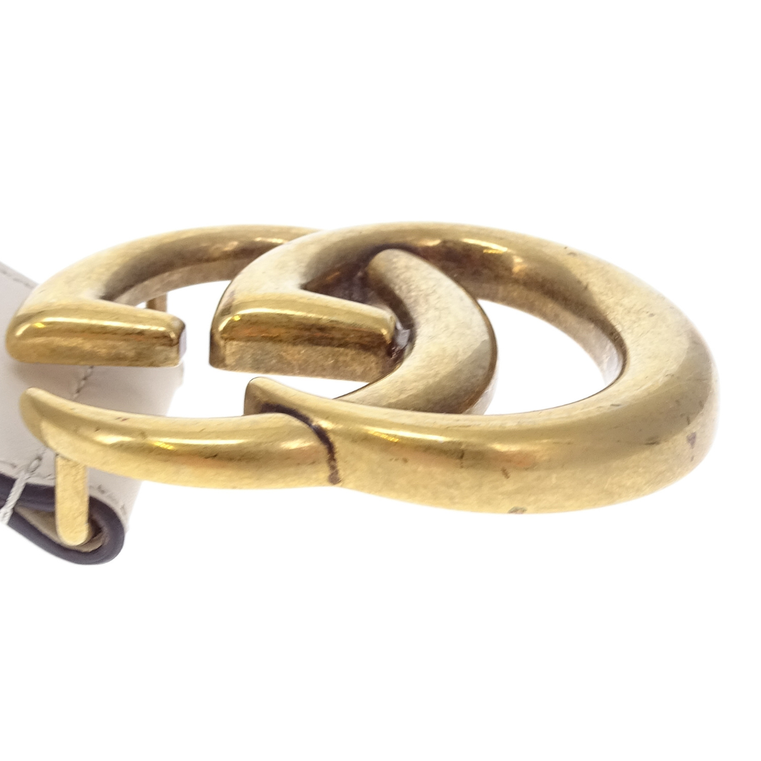 Gucci GG Marmont Belt Wide 95/38 Ivory