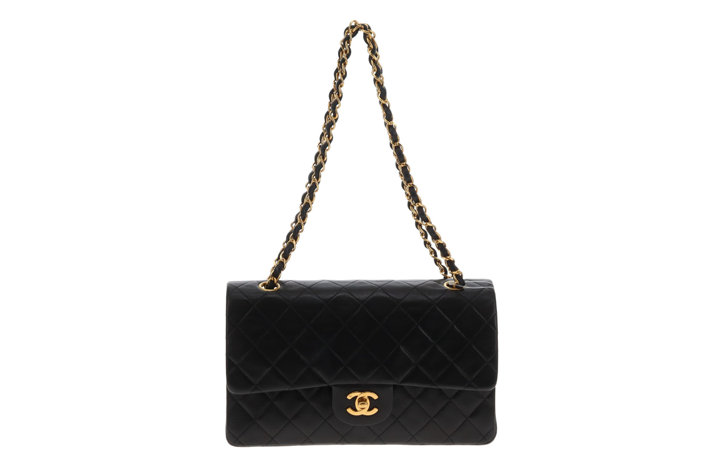 Chanel Classic Double Flap Medium Black GHW 91/94