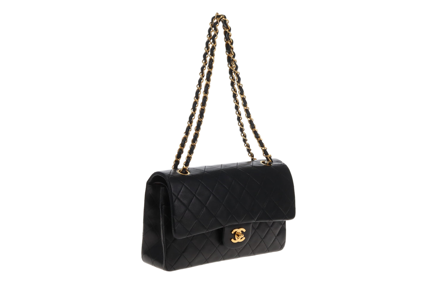 Chanel Classic Double Flap Medium Black GHW 91/94