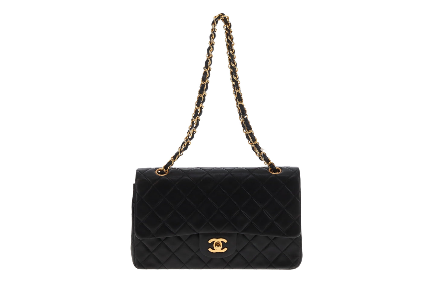 Chanel Classic Double Flap Medium Black with GHW 1991/94