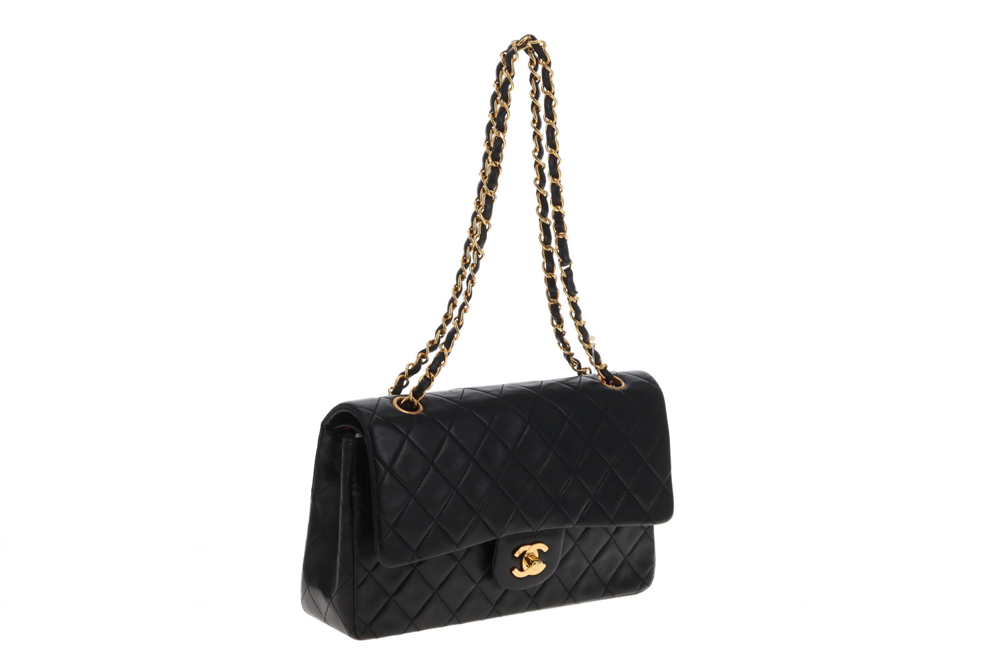 Chanel Classic Double Flap Medium Black with GHW 1991/94