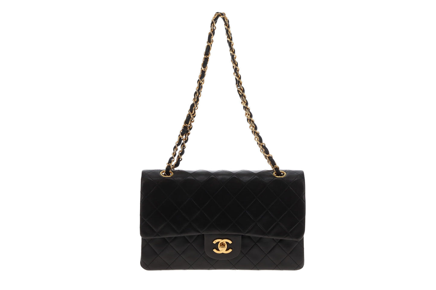 Chanel Classic Double Flap Medium Black GHW 1994/1996