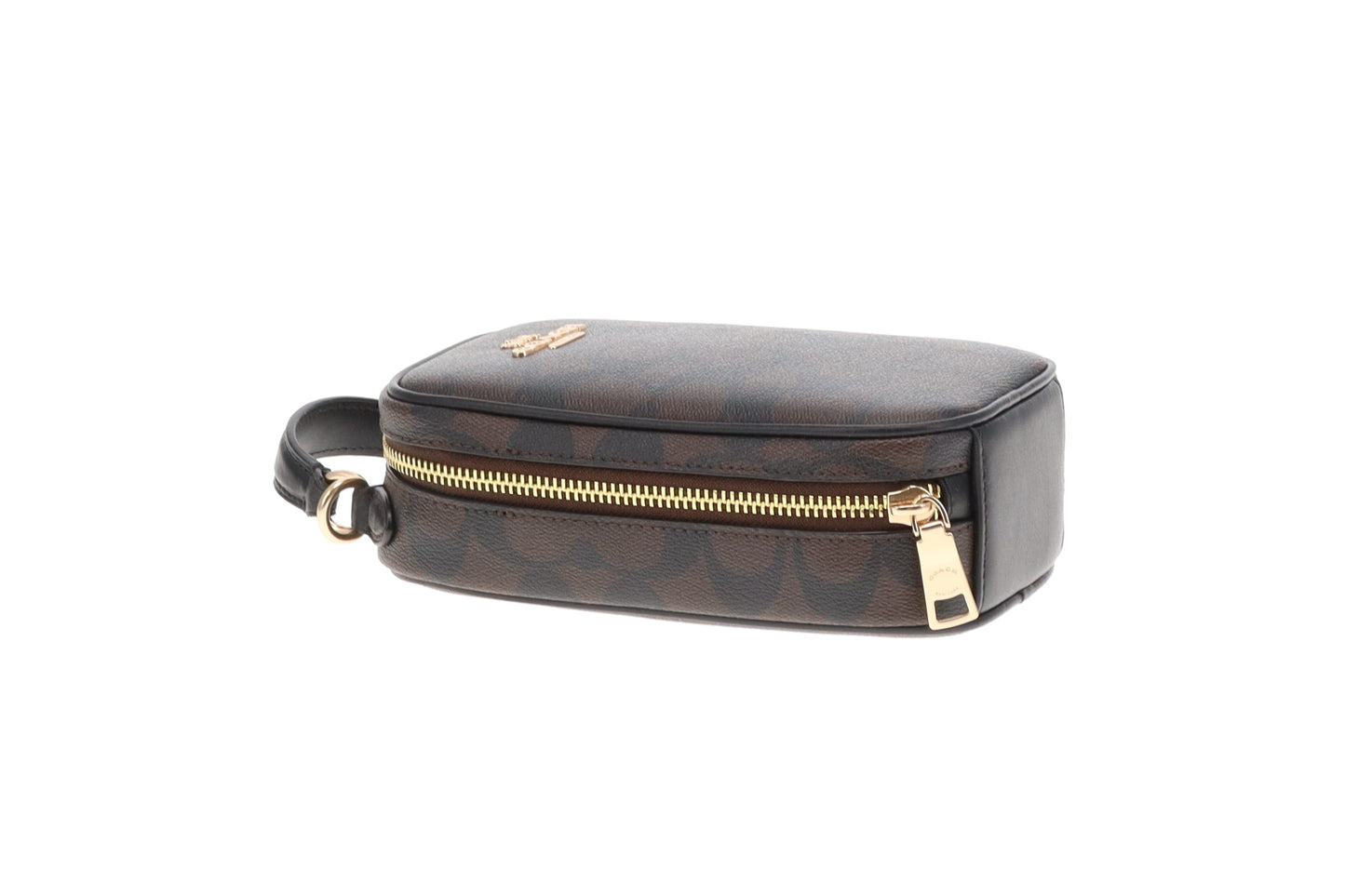 Coach Eva Phone Crossbody Brown Signature Canvas